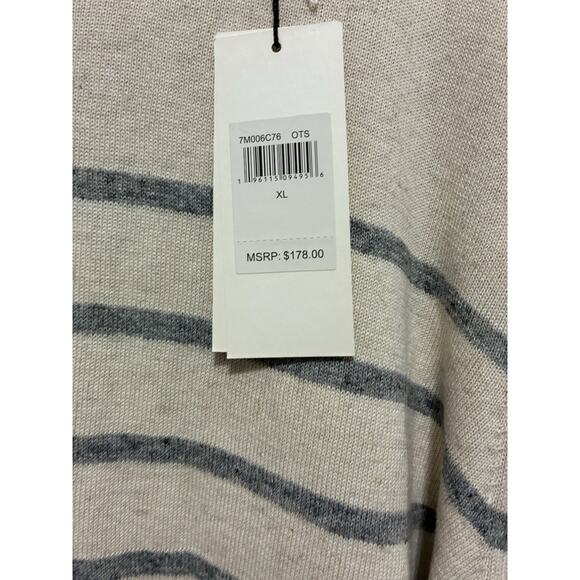 7 For All Mankind Normandy Store Crewneck Sweater Men's XL Oatmeal Storm - Picture 4 of 10